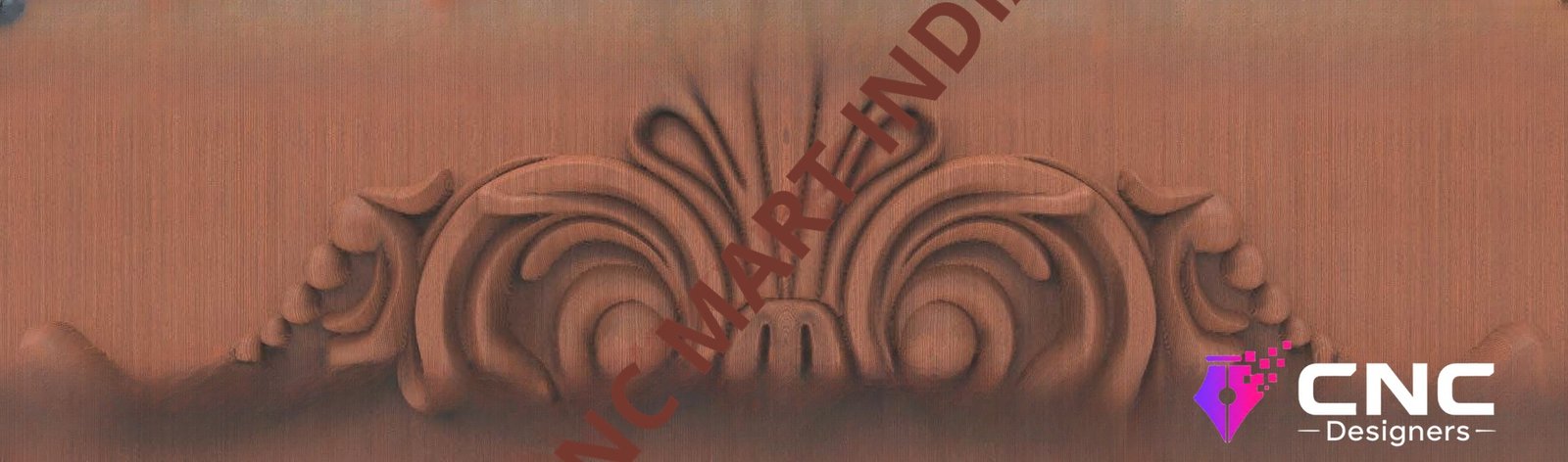 Beds & Sofa - BS-71 Ornamental Floral Scrollwork Headboard Carving 3D Model